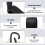 Zssxysm 2 Pieces Buggy Clips, Pram Hooks, Universal Stroller Hook, PU Leather Pu 3