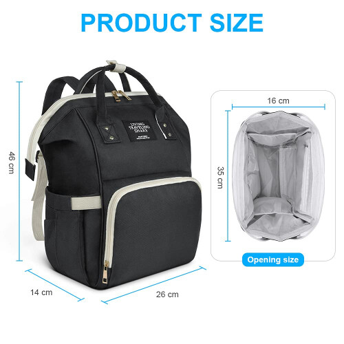 Vicloon Baby Changing Bag Backpack, Neutral Multi-Function Nappy Back Pack, Waterproof Large Travel Backpack for Mom and Dad 1