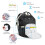 Vicloon Baby Changing Bag Backpack, Neutral Multi-Function Nappy Back Pack, Waterproof Large Travel Backpack for Mom and Dad 4