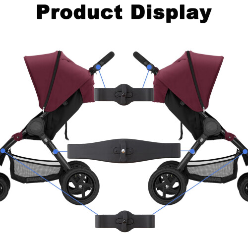 3pcs Baby Stroller Connectors 2 in1 Twins Dual Stroller Connector Link 2