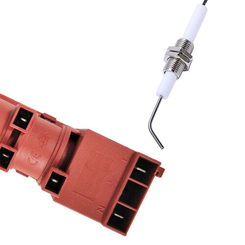 1 Pcs 220V Gas Stove Ac Pulse Igniter & 5 Pcs Ignition Part Plug Ceramic Electrode Igniter 2