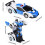Coche robot transformable RC 1/18 con control remoto, color azul 2