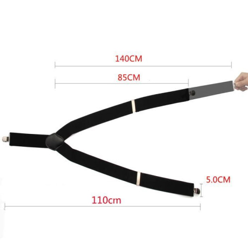 Adjustable Elastic Clip-on Suspenders for Pants for Women and Men 1