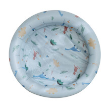Aufblasbares Baby Bällebad Retro Streifen PVC