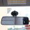 Espejo retrovisor interior universal para coche, plano, central, gran angular, 245 mm 3
