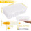 Thread spool storage box, 42 pieces, soft ruler with 6 threading aids, storage box 3