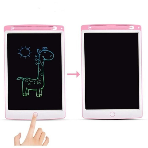 Tablet de escrita LCD colorido de 8,5 polegadas para crianças de 3 a 12 anos - Rosa 1
