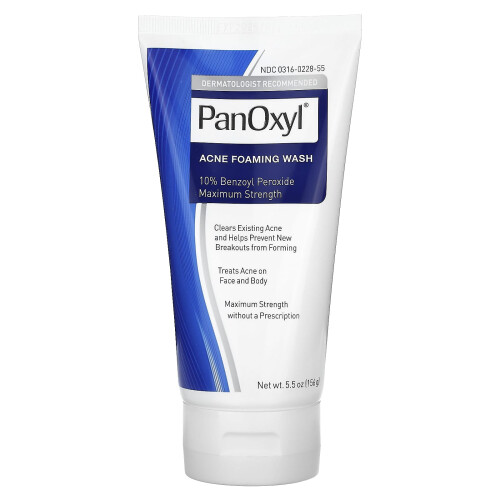 Panoxyl PanOxyl, Πλύση Δέρματος για Ακμή, 10% Βενζοϋλική Περοξείδωση Μέγιστος Στόχος, 5,5 oz (156 g)