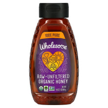 Wholesome Sweeteners, Ráktalanított és nem szűrt ökológiai méz, 16 oz (454 g)