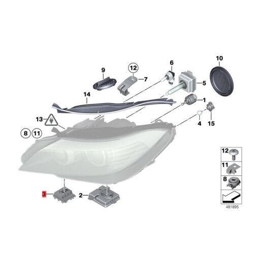 2pcs Car Adaptive Headlight AFS Control Module 63117182396 for  E90 E92 E93 E70 X5 E71 X6 E72 X6 E89 Z4 2007-2012 1