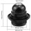 4-delige E27 fittingadapter, zwarte E27 fitting, schroeffitting, E27 fitting, retro Edison E27 fitting, fitting 2