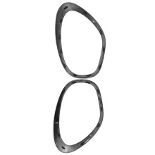 2 SZTUK Przedni Reflektor Bezel WykońCzenia Czarny PołYsk dla   Cooper R60 2011-2016 51139801573 51139801574