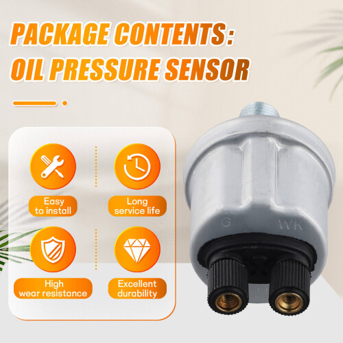 0-10bar Oliedruksensor voor Generator, Auto, Boot, Oliedrukmeter, Zender, Motoronderdeel NPT1/8 1