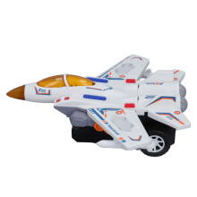 Flugzeug-Roboter-Spielzeug mit funkelnden Lichtern & Musik, batteriebetrieben für Jungen & Mädchen