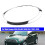 Right Front Chrome Headlight Trim Ring 51137149905 for   Cooper R56/55/57/58/59 07-15 Chrome Eyebrow Ring Cover 5