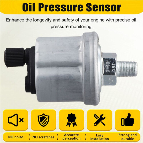 Motoronderdeel 0-10bar NPT1/8 Oliedruksensor voor Generator Auto Boot Oliedrukmeter Zender 1