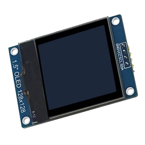 2X Tela de Exibição Do Módulo OLED de 1,5 Polegadas 4PIN SH1107 Drive IC 128x128 IIC I2C Interface para 51 STM32 P22101 P22102 2