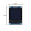 2X Tela de Exibição Do Módulo OLED de 1,5 Polegadas 4PIN SH1107 Drive IC 128x128 IIC I2C Interface para 51 STM32 P22101 P22102 6