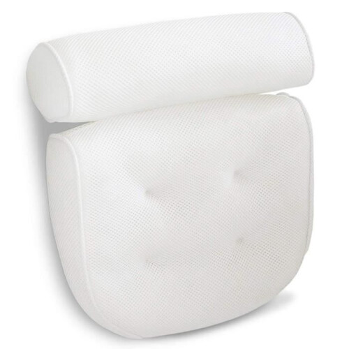 Cuscino per vasca da bagno, cuscino per vasca con ventose, cuscino poggiatesta ergonomico per spa e jacuzzi 1
