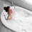 Cuscino per vasca da bagno, cuscino per vasca con ventose, cuscino poggiatesta ergonomico per spa e jacuzzi 4