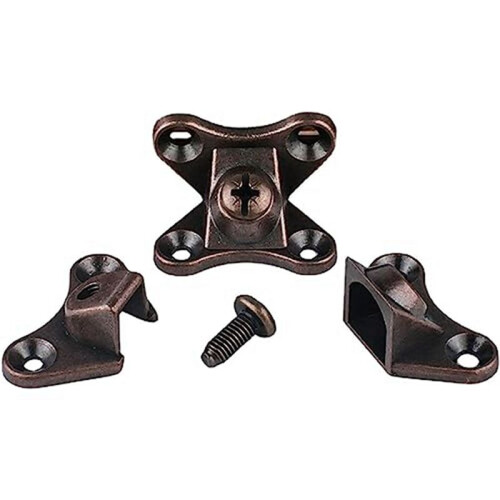 Removable Combination Butterfly Corner Code, Angle Corner Brackets, Heavy Duty Shelf Brackets, L Bracket, (Red Bronze) 1