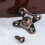 Removable Combination Butterfly Corner Code, Angle Corner Brackets, Heavy Duty Shelf Brackets, L Bracket, (Red Bronze) 6