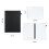 Tableaux effaçables double face A5, tableau blanc portable avec marqueur 8