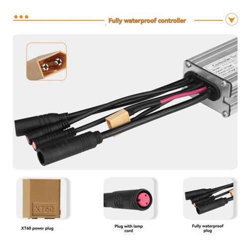 Electric Bicycle Controller with 1T5 Light Wire KT-17A Waterproof Sine Wave Controller Essential E-Bike Accessory 2