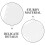 50Sheets White Blank Release Paper Refills for A6 6-Ring Sticker Book 8