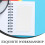 50Sheets White Blank Release Paper Refills for A6 6-Ring Sticker Book 9