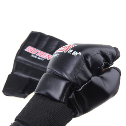Luvas de boxe em couro sintético para treinamento e sparring de MMA e Muay Thai. 1