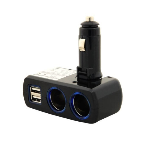 Φορτιστής Αυτοκινήτου Tera - Διπλός USB 3.1A - Σχεδιασμός 90 - Με φωτισμό LED - Universal 2