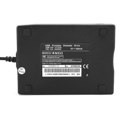 Draagbare floppydrive - Extern accessoire - 3,5 inch - USB 1.1/2.0/3.0 - Compatibel met Windows 1