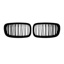 Car Front Kidney Grill Air Intake Grille Front Hood Grill Daul Vertical Grille for X5 E70 X6 E71 2006-2013