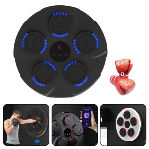 Μηχανή Πυγμαχίας - MOOHOP - Bluetooth - Πολυουρεθάνη - Μαύρο - Για Ενήλικες 2