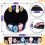 Mouse Pad with Wrist Support - Memory Foam Mouse Pad for Computer Keyboard and 2