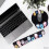 Mouse Pad με υποστήριξη καρπού - Mouse Pad αφρού μνήμης για πληκτρολόγιο υπολογιστή και 4