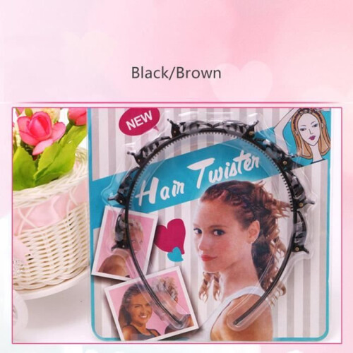 Korean version of the double-plate fixed bangs headband, black 2