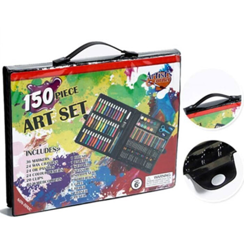 Kit da disegno - Multicolore - 150 pezzi - Materiali ecocompatibili - Per bambini dai 3 anni - Misto 1