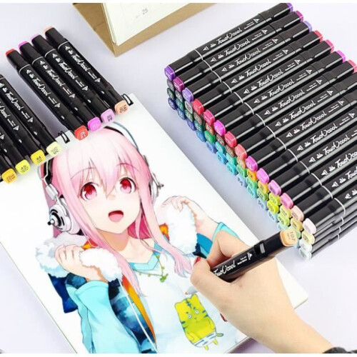 Markers - Alcohol - 80 kleuren - Dubbele punt - Permanent - Dekkend 1
