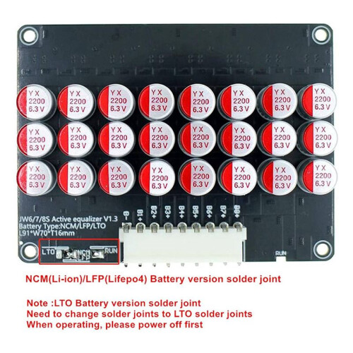 2X 8S Active Equalizer Balancer Lifepo4 Lipo LTO Battery  Equalization Capacitor BMS Board 2