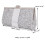 Τσάντα τύπου clutch bag με ασημένιες πούλιες για βράδυ, γάμο, τελετή, κοκτέιλ, γυναίκες 4
