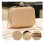 Borsa a mano - Bling - Oro - Pochette da sera - Mini bag - Catena da 120 cm 3