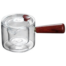 Clear Glass Teapot Kettle 500ml Stove Top Safe with Lid with Loose Leaf Tea