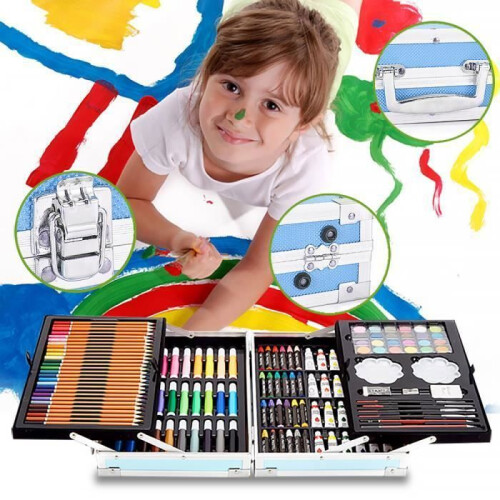 Set di strumenti professionali per pittura da 145 pezzi con organizer portatile 2