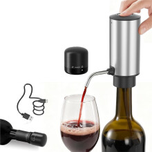 Electric Wine Pourer,Touchless Automatic Beverage Pourer, Rechargeable Wine Dispenser with Lockable Wine Stopper,
