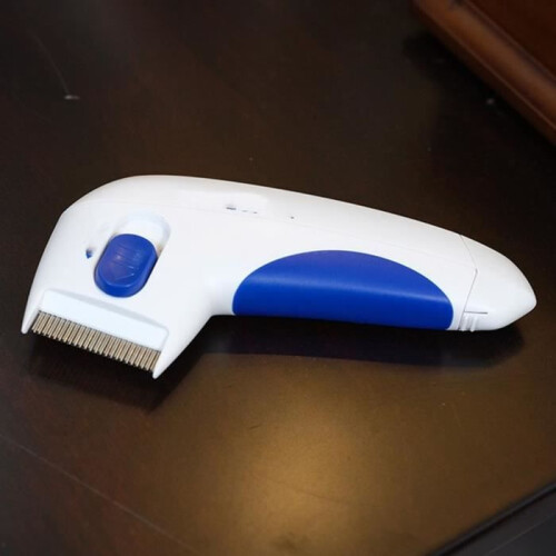 Electric Lice Comb - Unspecified - Dog - White - Blue - Safe and Effective 1