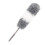 Spolverino telescopico Lunghezza da 60 cm a 140 cm Lavabile Grigio e Bianco 2