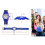 Orologio per bambini KZKR - Learning Time - Silicone blu - Quarzo analogico 3