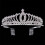 Tiara de casamento com cristais e strass, coroa de princesa, tiara para festa. 2